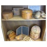 Group woodware, covered boxes, etc