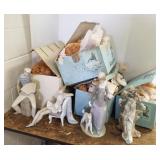 4 Lladro figures with boxes- tallest is 16"