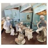7 Lladro figures with boxes (1 as is)
