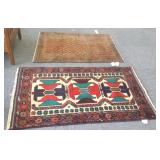 2 Handmade oriental rugs approx. 2 1/2