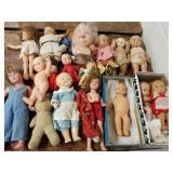 Group of composition dolls including Kewpie, Ann-