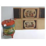 Vintage tin Mickey Mouse washer with original box-