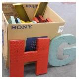 13 approx 20" metal letters