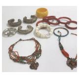 Group jewelry including turquoise & silver