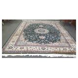 Fine handmade Oriental rug approx 9