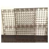 2 ornate iron ornamental pieces-Metropolitan
