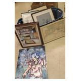 Group of framed & unframed artworks- some original