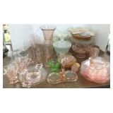 Large group of depression, etc. glass