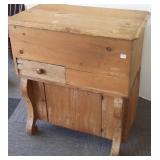Antique American pine lift top cabinet