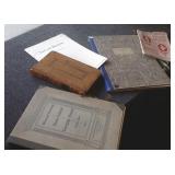 2 architectural folios, ledger, etc