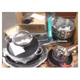Group of cookware including All-Clad