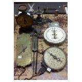 Group of antique scales