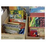 Group including vintage games, children