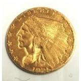 1925 U.S. 2 1/2 dollar gold coin