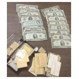 Group U.S. currency & coins
