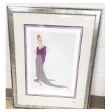 Framed pencil signed & numbered 251/300 Erte