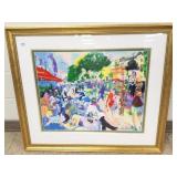 Large framed LeRoy Neiman print- Fouquets
