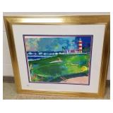 Large framed LeRoy Neiman print- golf