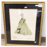 Framed limited edition Barbie lithograph