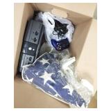 X-Box, U.S. flag, etc.