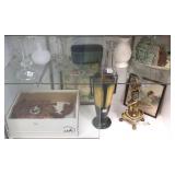 Group including German cuckoo, pottery, glass, 2