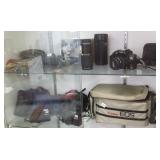 Group including 35 mm camera & lenses- Canon,