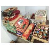 Large group vintage Christmas ornaments,