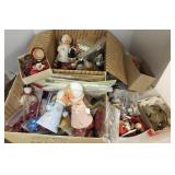 Group of vintage Christmas decor, candy containers