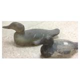 2 wood duck decoys