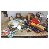 Group of collectibles including lighter,