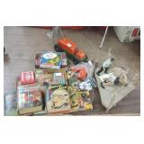 Group boy toys, Big Little books, early Tonka, etc