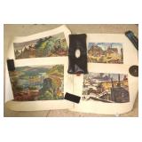 4 unframed Bob Brown lithos- MN artist