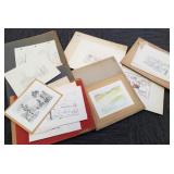 Group Darwin Follrath original small sketches &