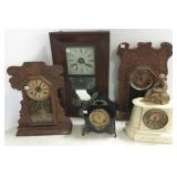 Figural metal clock - 17" tall, OG clock, 2
