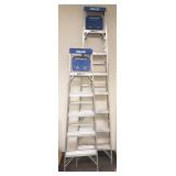 2 Keller heavy duty aluminum ladders - 6
