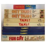 9 board games - Cabby!, Taxi!, Fun City, etc.