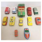 12 metal key wind & friction vehicles incl.