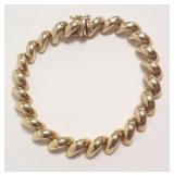 14k gold Italian bracelet - 7 1/4" - 16.7 grams