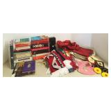Group - books - various subjects, textiles etc.