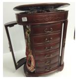 approximately 19" multi-drawer jewelry cabinet