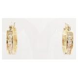 Pair Michael Anthony 14k hoop earrings set w/16