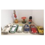 Group tin litho toys, die cast cars, etc.