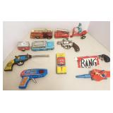 Group tin litho toys - 38 Chiefs Special lighter,