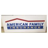 American Family Insurance advertising metal &