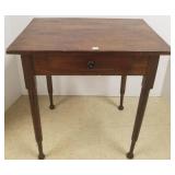 1 drawer pencil leg work table - 29" high x 28"