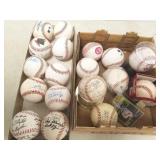 Group baseballs - some w/ autographs