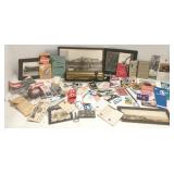 Group of railroad items, photo, ephemera,