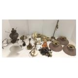 Group of light fixtures & parts