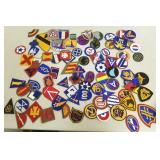 Group of military patches