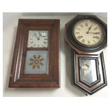 2 antique clocks
